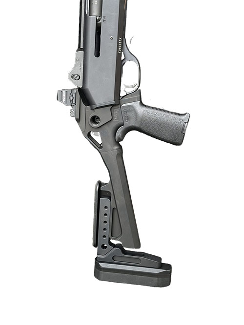 Der Chisel Machining M4 Stock bietet CNC-gefräste, langlebige Konstruktion, einstellbare Länge, komfortable Pads und eine integrierte RMR-Montage für präzises Schiessen.